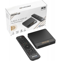 Amiko MIRA X-5200 BT Bluetooth Linux OTT IPTV 4K UHD Media streamer | 2GB + 8GB | Dual Band WiFi Amiko MIRA X-5200 BT Bluetooth Linux OTT IPTV 4K UHD Media streamer | 2GB + 8GB | Dual Band WiFi